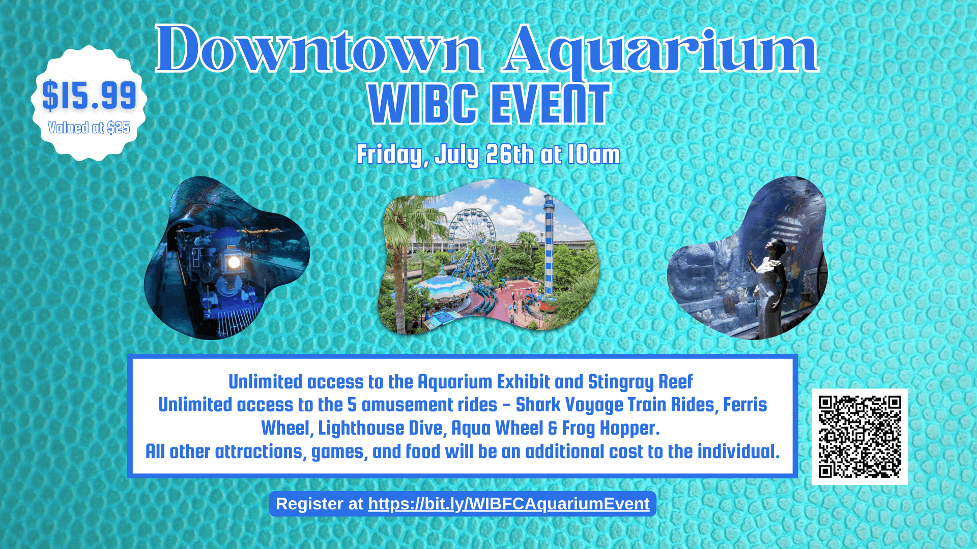 downtown aquarium wibc event details