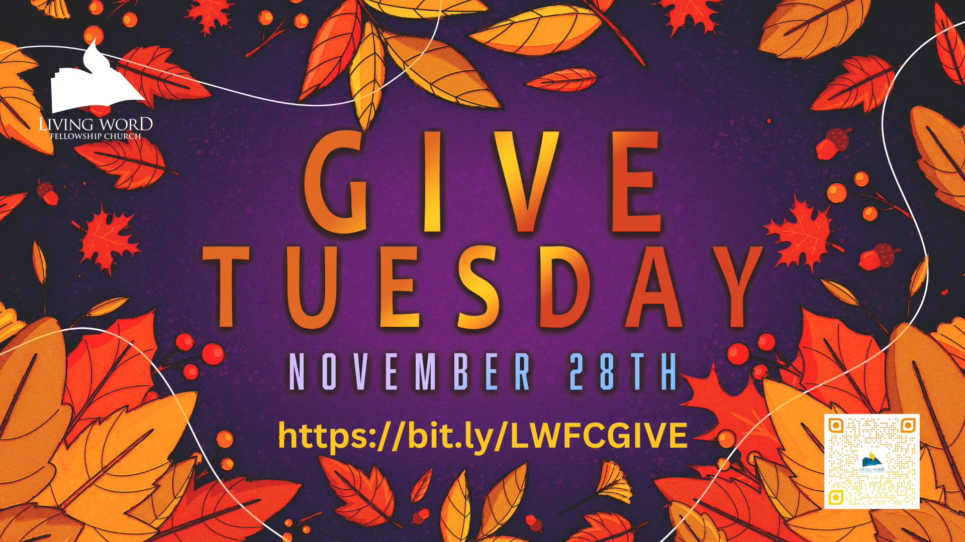 GIVE TUESDAY – TODAY! head image