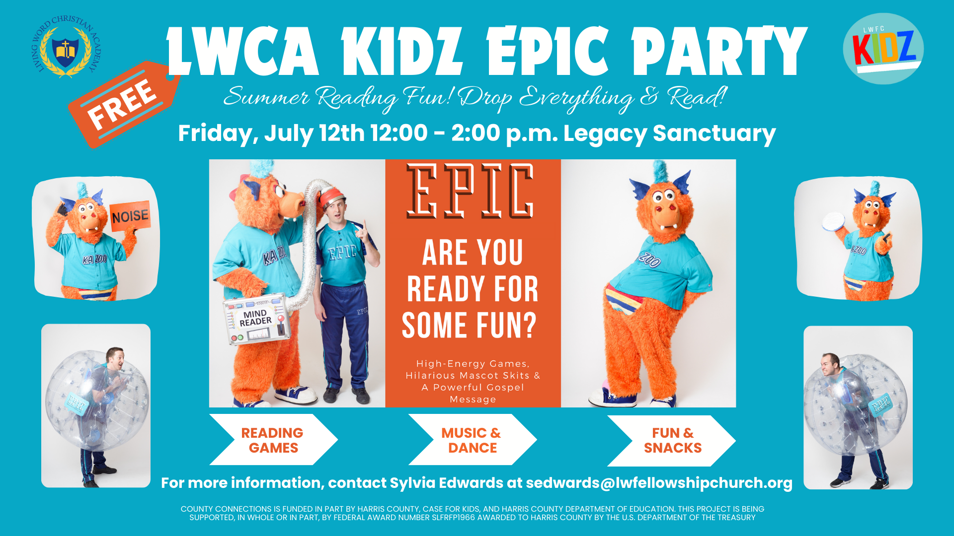 LWCA/LWFC Kidz EPIC Summer Party head image