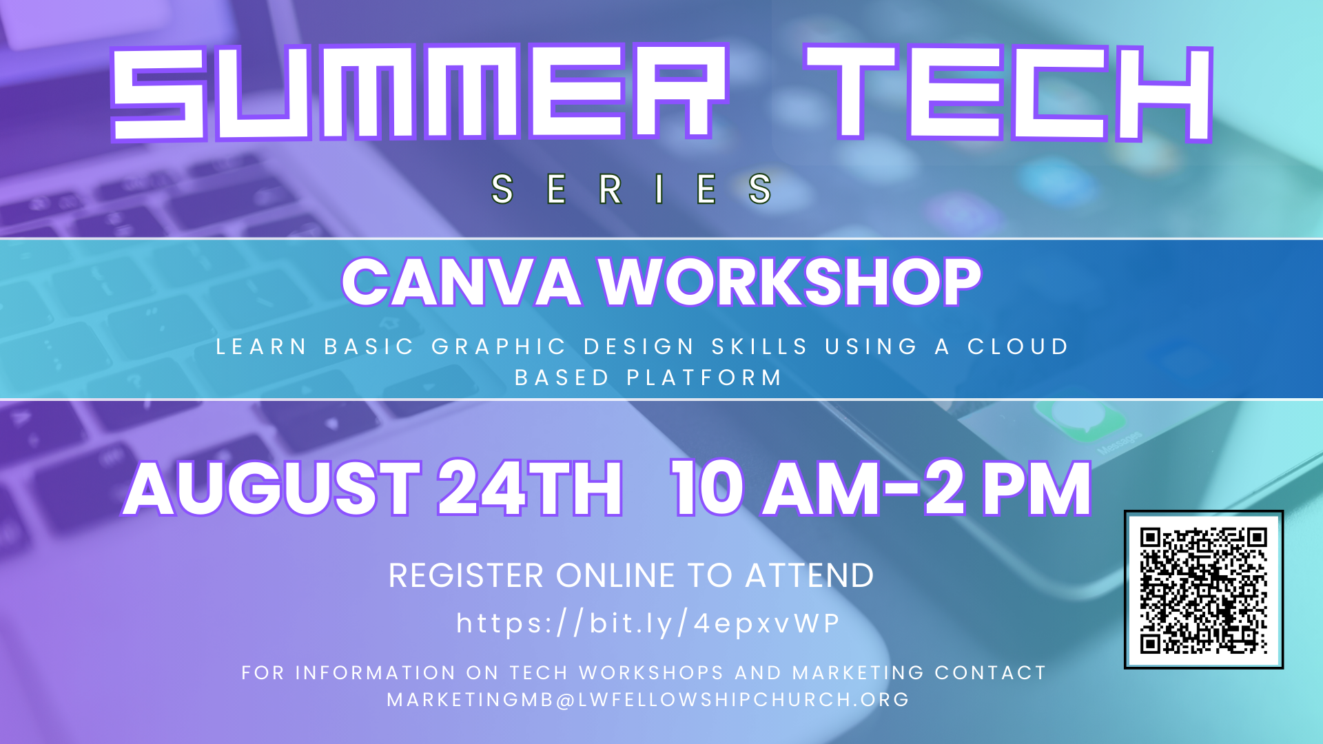 Summer Tech Series – Free Canva Workshop head image