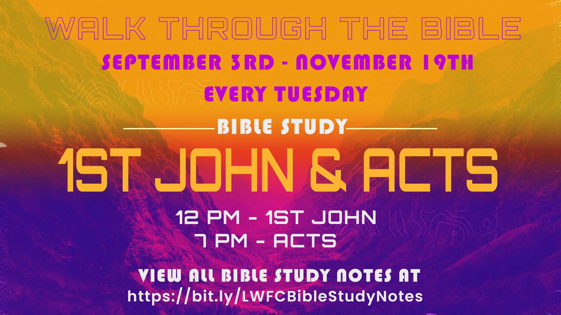 1st John & Acts Bible Study Series head image