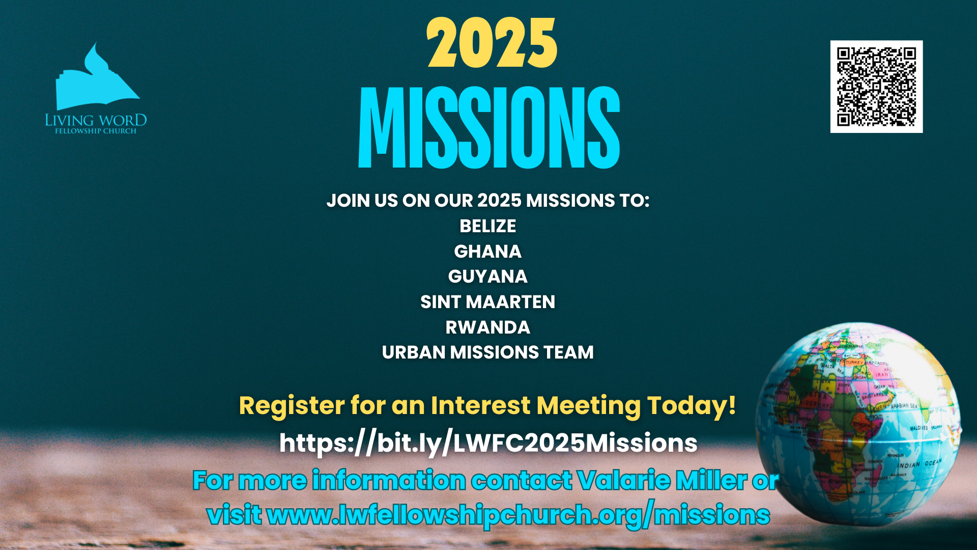 Missions Ministry 2025 Interest Meetings head image