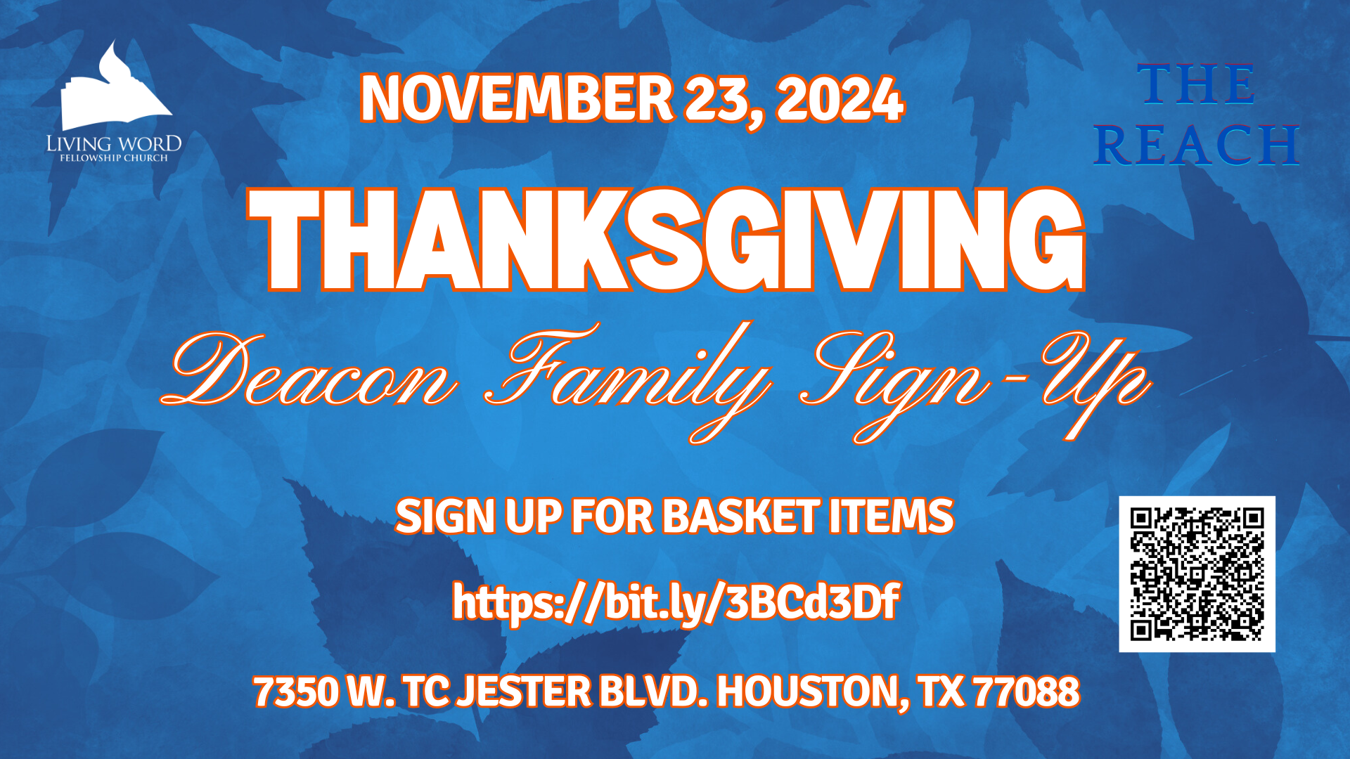 Thanksgiving Deacon Family Sign Ups head image